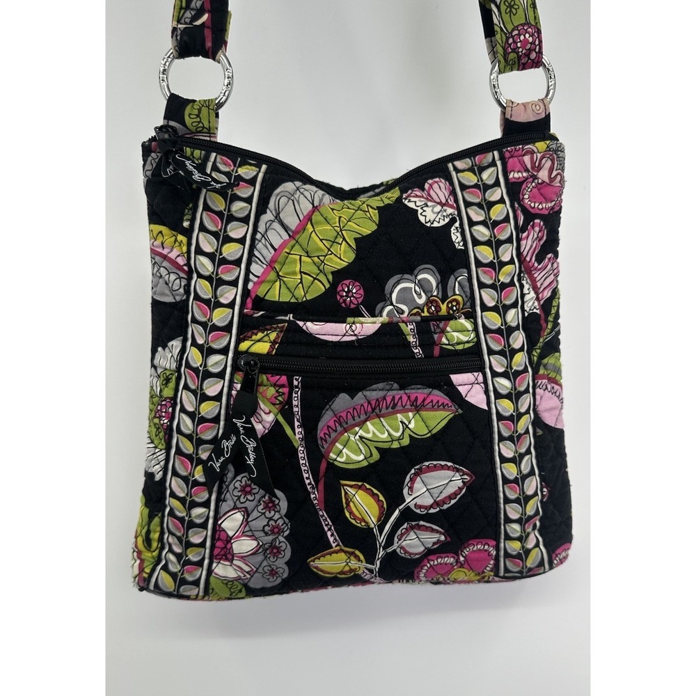 Vera‎ Bradley Moon Blooms Floral Crossbody Large Hipster Purse Retired Print